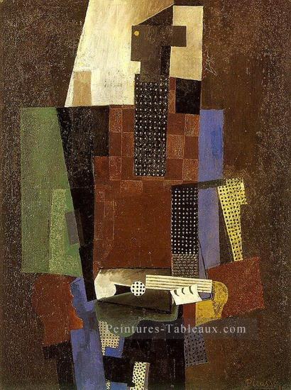 Guitariste 1916 cubisme Pablo Picasso Peintures à l'huile